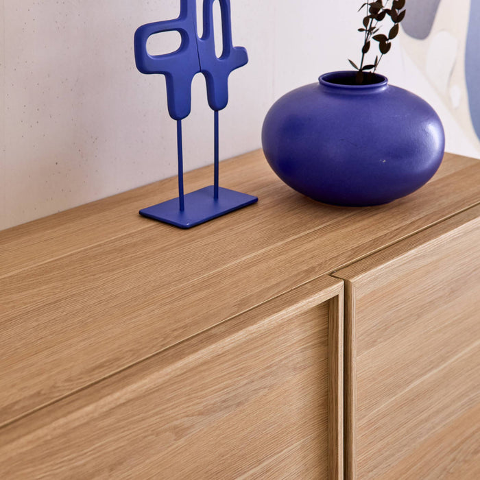 sweeek - Dressoir houtlook 3 deuren 160cm