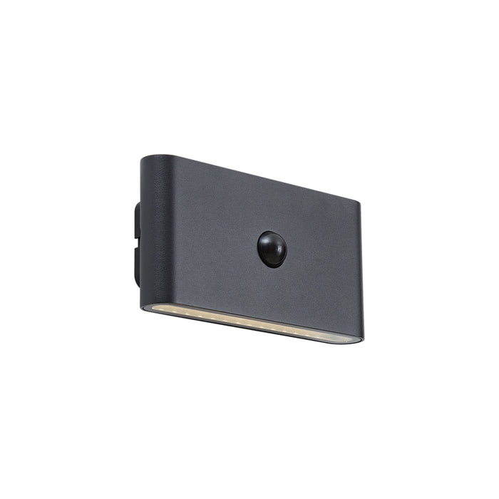 QAZQA Wandlamp zwart 4-stap sensor magnetisch incl. LED oplaadbaar -