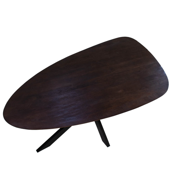 Giga Meubel - Eettafel Kiezel - Bruin 200cm - Matrix-Poot - Tafel Owen