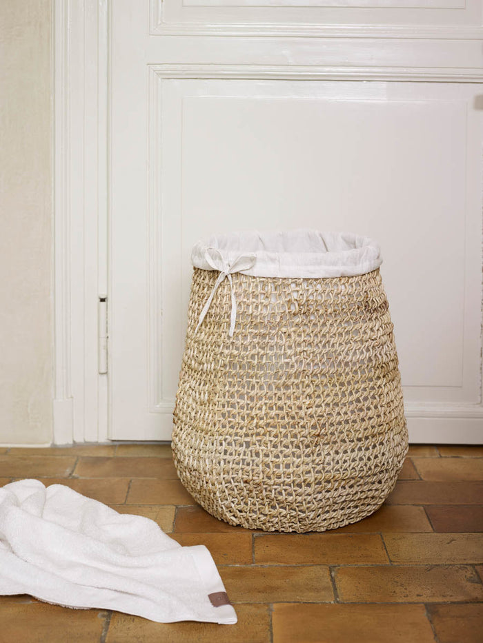 Wasmand Abaca Beige | Beige | Hout