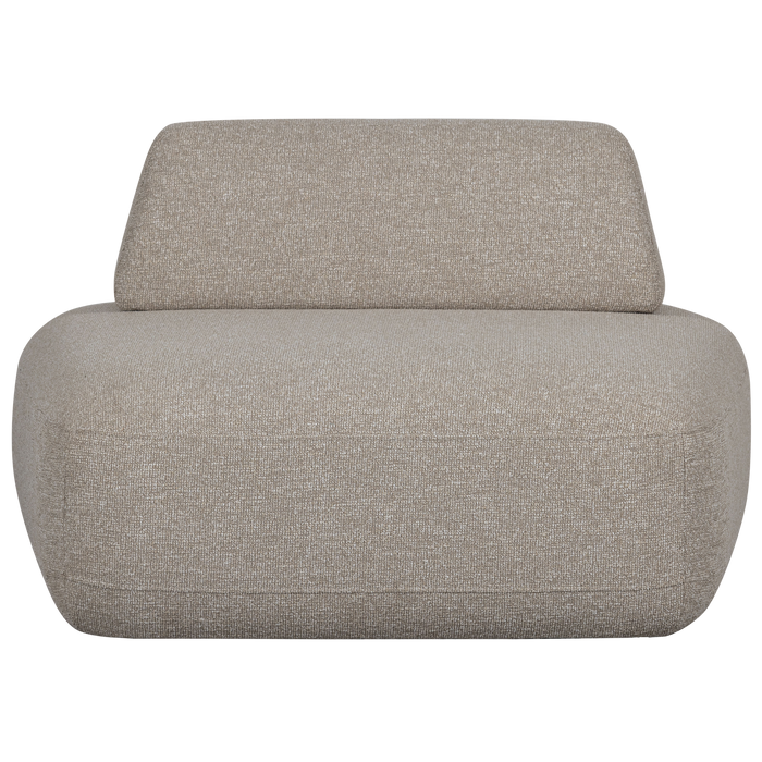 WOOOD Sterck Fauteuil Verplaatsbare Rugleuning - Naturel - 70x117x104