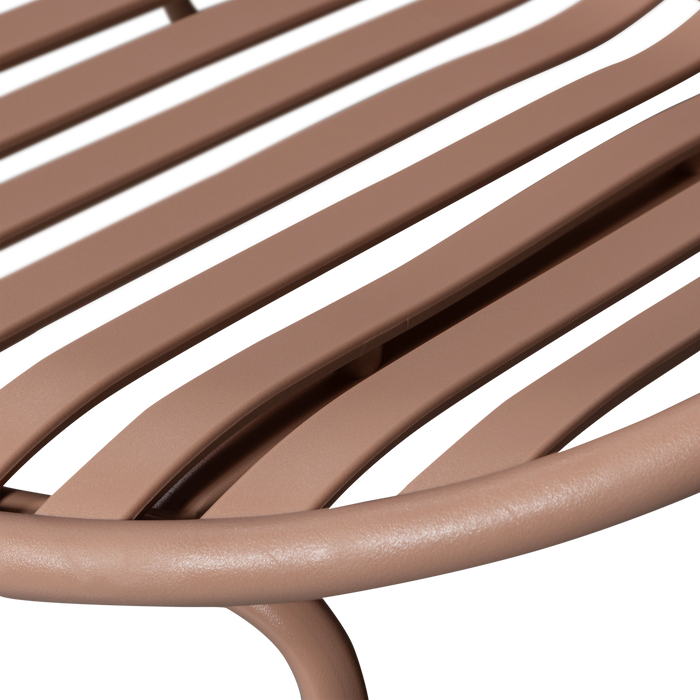 WOOOD Bruce Fauteuil Tuin - Metaal - Zalm Roze - 73x81x72 cm