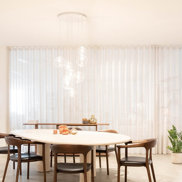 Atmooz Hanglamp Woonkamer Zwart Camau 9 White