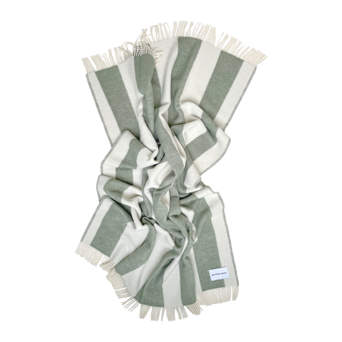 Maison Deux Rough Stripe Plaid - Agave