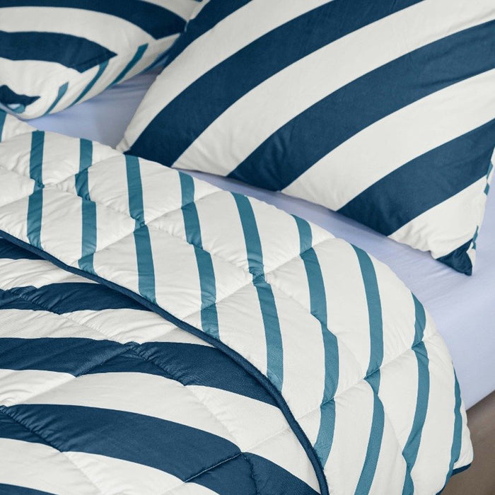 Ambiante Wasbaar Dekbed 140 x 200 cm - Mares Blue