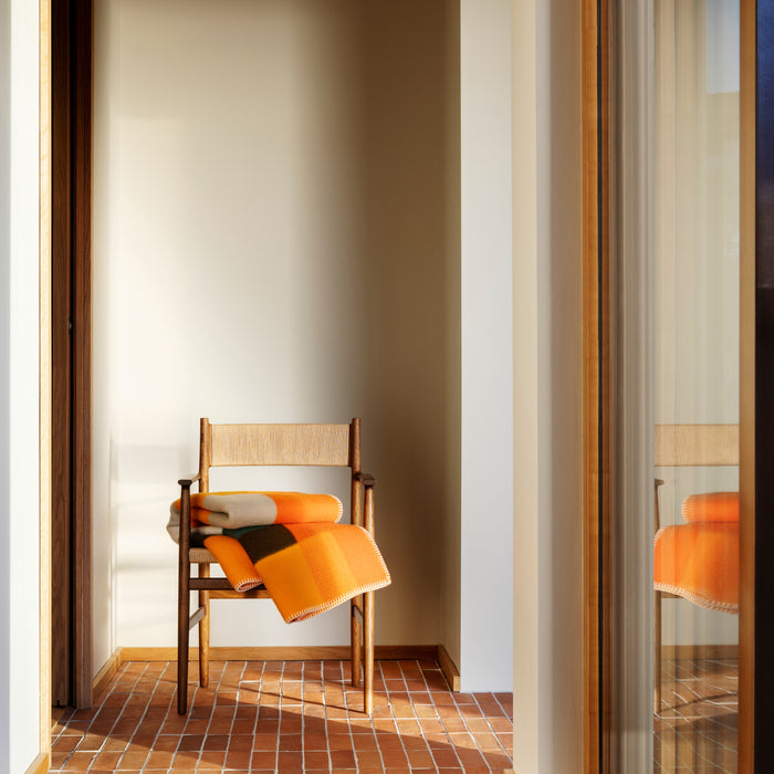 Røros Tweed Mikkel Plaid 135 x 200 cm - Oranje