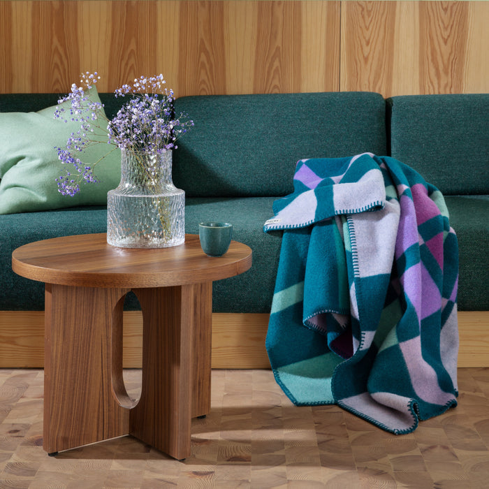 Røros Tweed City Plaid 67 x 100 cm - Aqua