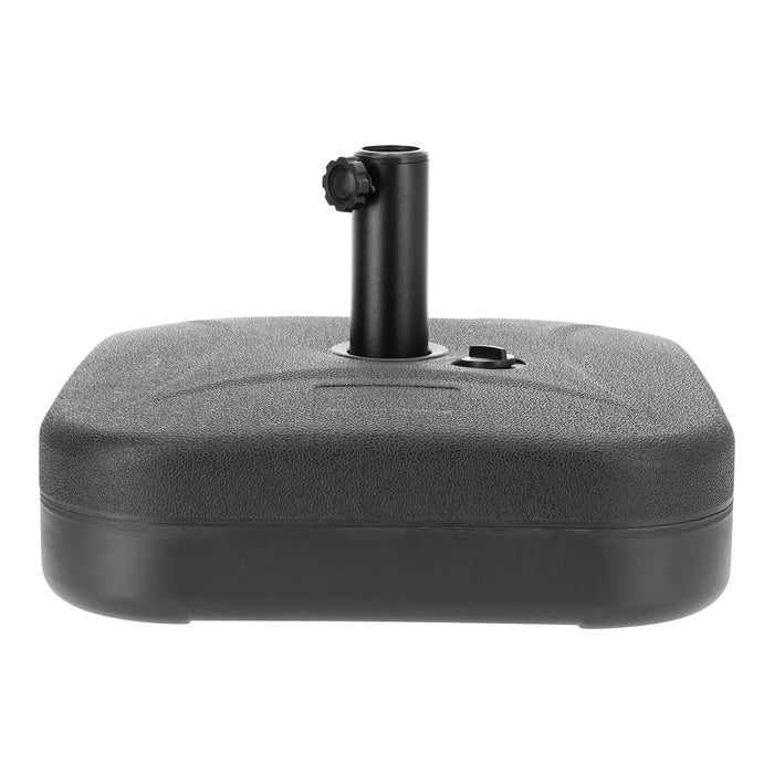ACAZA Parasolvoet - Parasoltegels - Parasolvoeten - tot 24 kg - zwart - Vierkanten Parasolvoet - Parasol Voet - Parasol Tegels