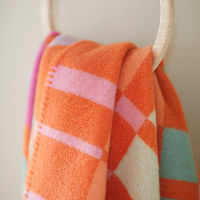 Røros Tweed City Plaid 100 x 135 cm - Oranje