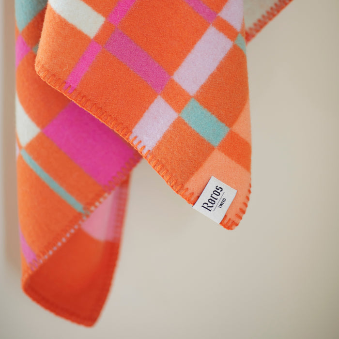 Røros Tweed City Plaid 100 x 135 cm - Oranje