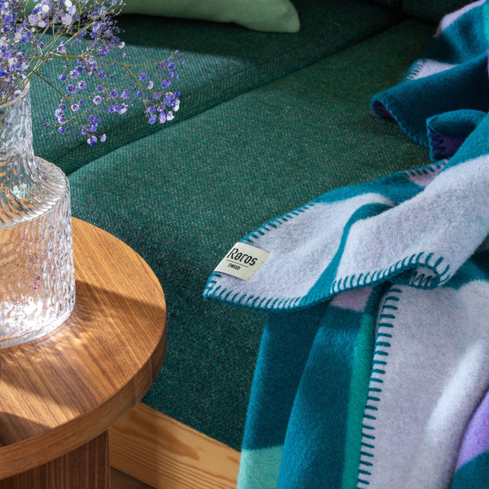 Røros Tweed City Plaid 135 x 200 cm - Aqua