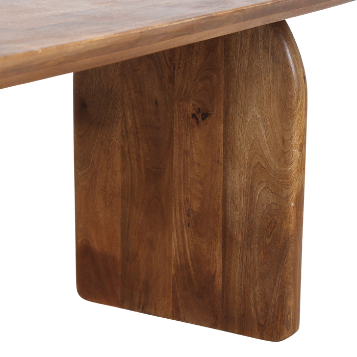 Raw Materials Bullnose eettafel gesloten onderstel bruin - 240 cm
