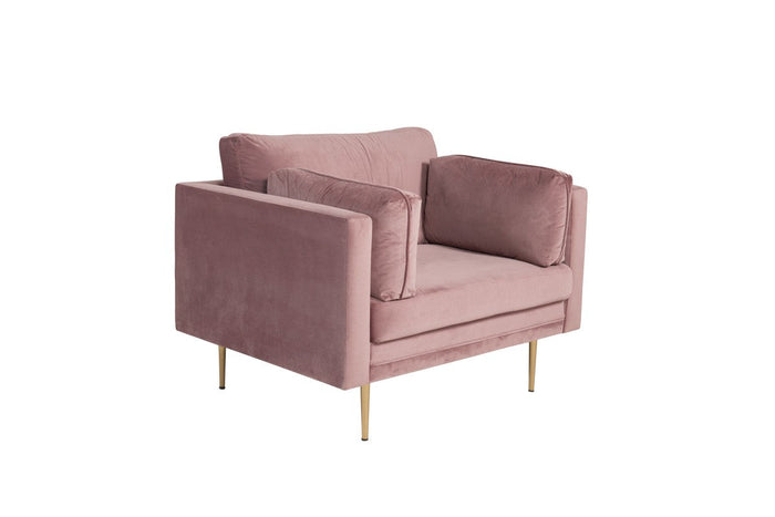 Renzo Fauteuil - Roze Velours