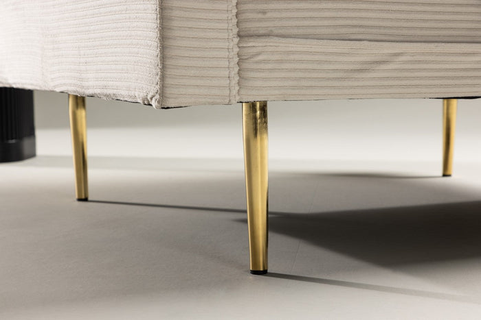 Renzo Fauteuil - Beige Ribstof