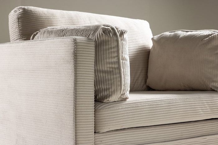 Renzo Fauteuil - Beige Ribstof