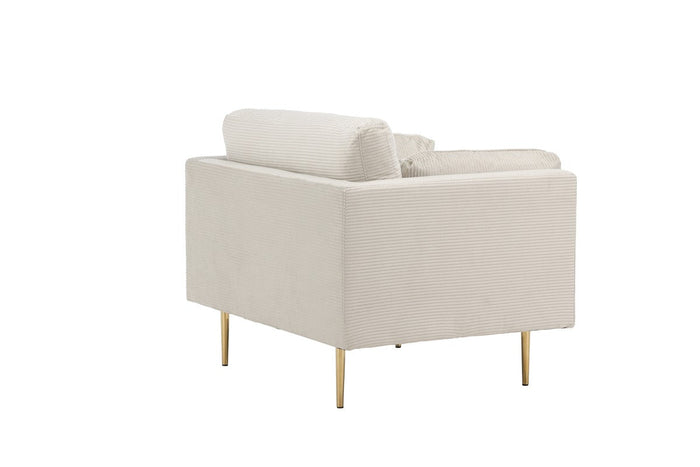 Renzo Fauteuil - Beige Ribstof