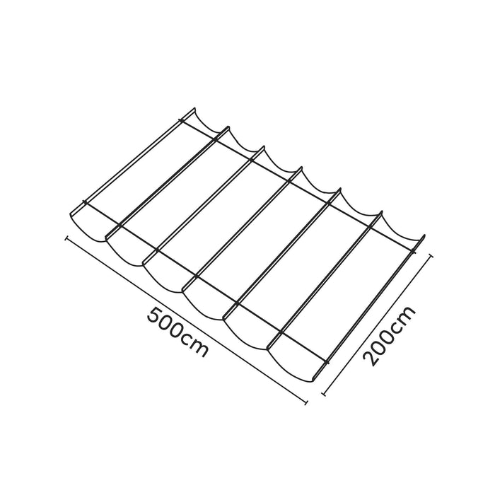 Platinum Sun & Shade Harmonica Schaduwdoek - B200xL500 cm - Greige -