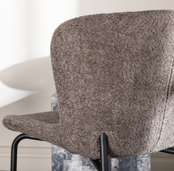 Rebellenclub Eetkamerstoel Drammen - Donkergrijs - Set van 2