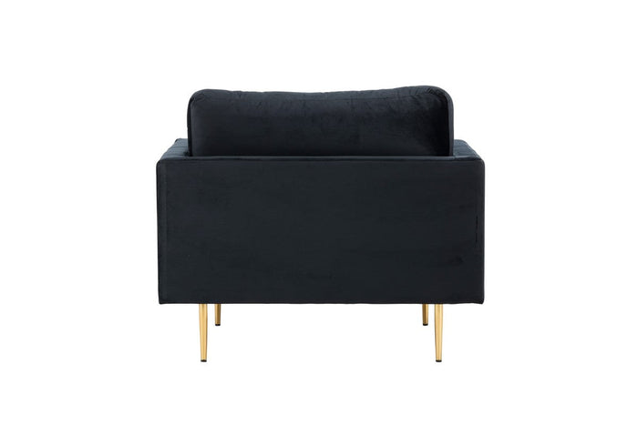 Renzo Fauteuil - Zwart Velours