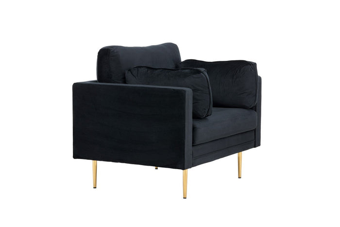Renzo Fauteuil - Zwart Velours