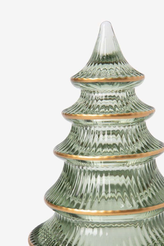 Sissy-Boy Donkergroene glazen kerstboom medium