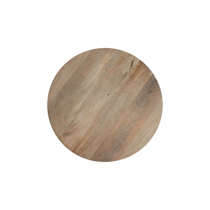 Raw Materials Bullnose bijzettafel naturel Reversed Fluted - 55 cm