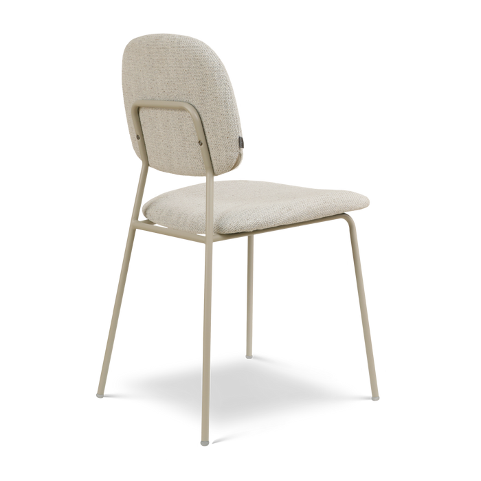 Nolon Jasmijn Eetkamerstoel Beige Melange - Grijsbeige