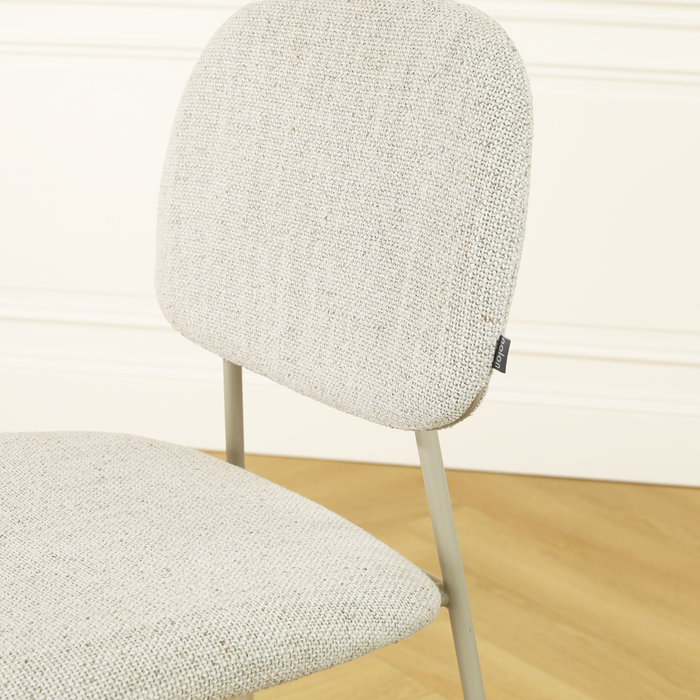 Nolon Jasmijn Eetkamerstoel Beige Melange - Grijsbeige