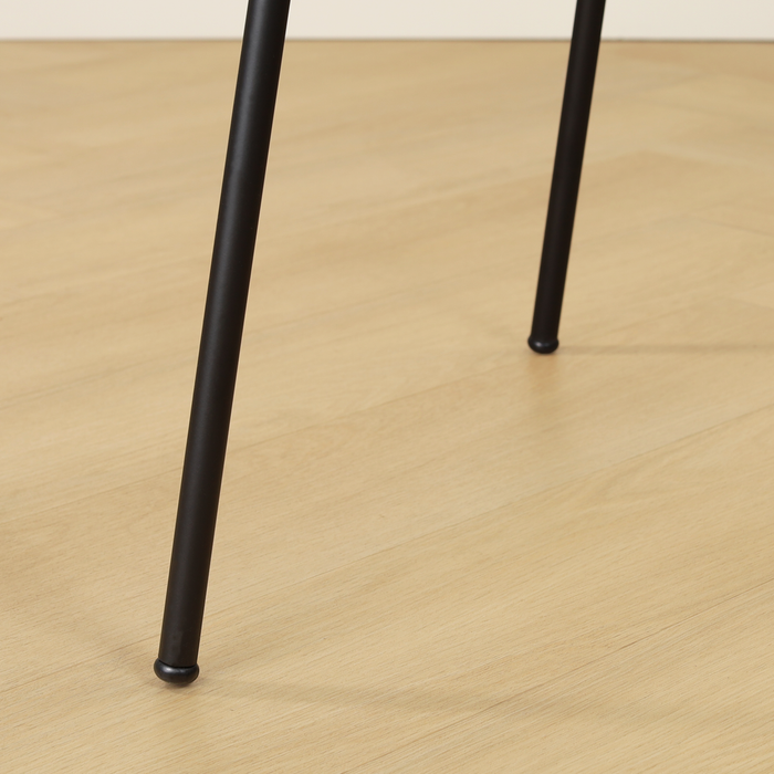 Nolon Jasmijn Eetkamerstoel Taupe Melange - Zwart