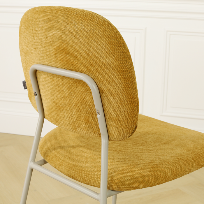 Nolon Jasmijn Eetkamerstoel Warm Oker - Grijsbeige