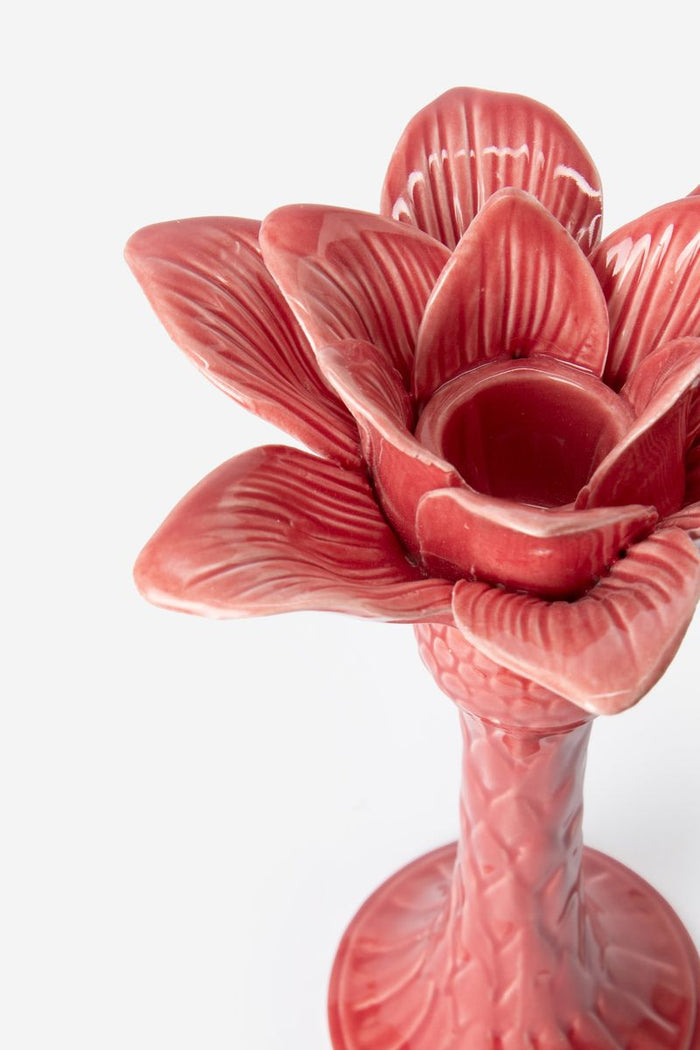 Sissy-Boy Donkerroze kandelaar palmboom small