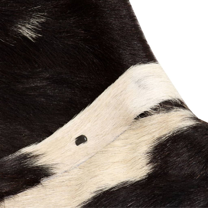 vidaXL Eetkamerstoel echt geitenleer 4 st