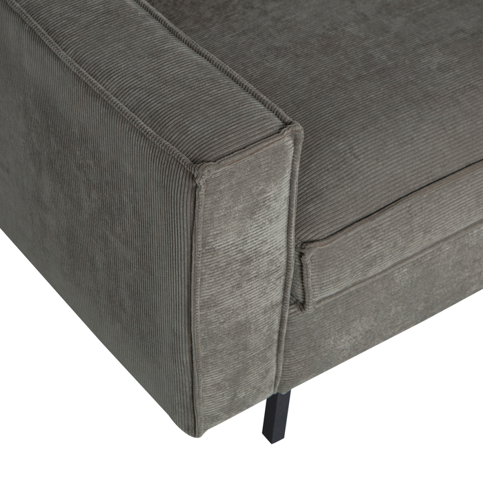 WOOOD Arwin Hoekbank Rechts - Ribstof - Olijfgroen