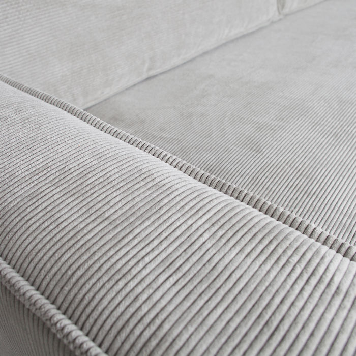 WOOOD Arwin Hoekbank Rechts - Ribstof - Vergrijsd Groen