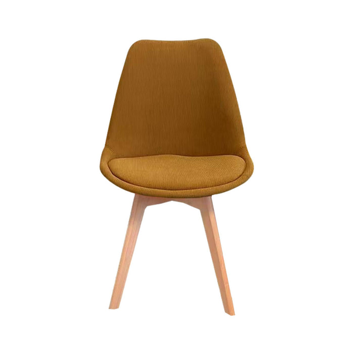 sweeek - Corduroy Scandinavische stoelen met beukenhouten poten (set