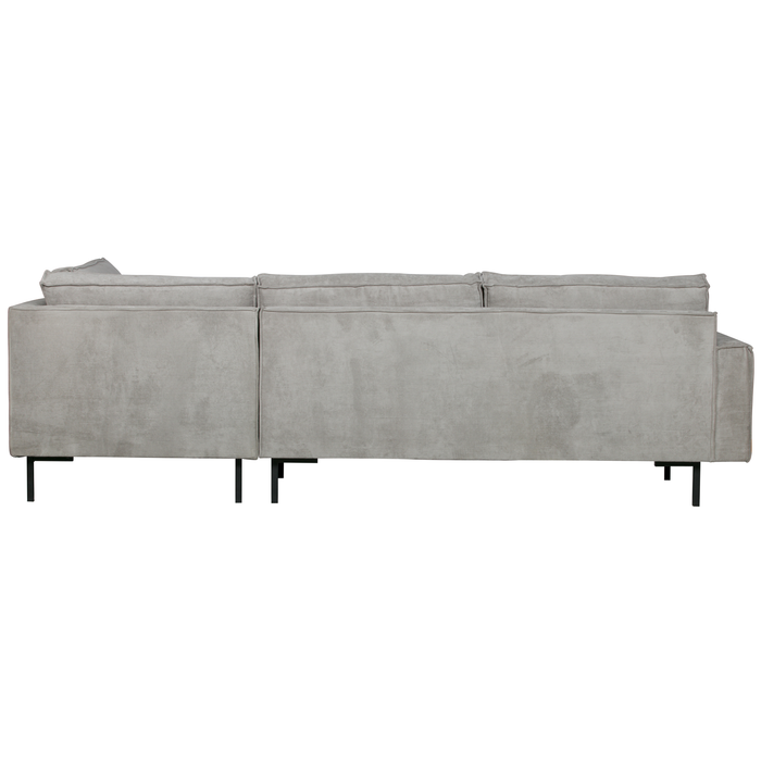 WOOOD Arwin Hoekbank Rechts - Ribstof - Vergrijsd Groen