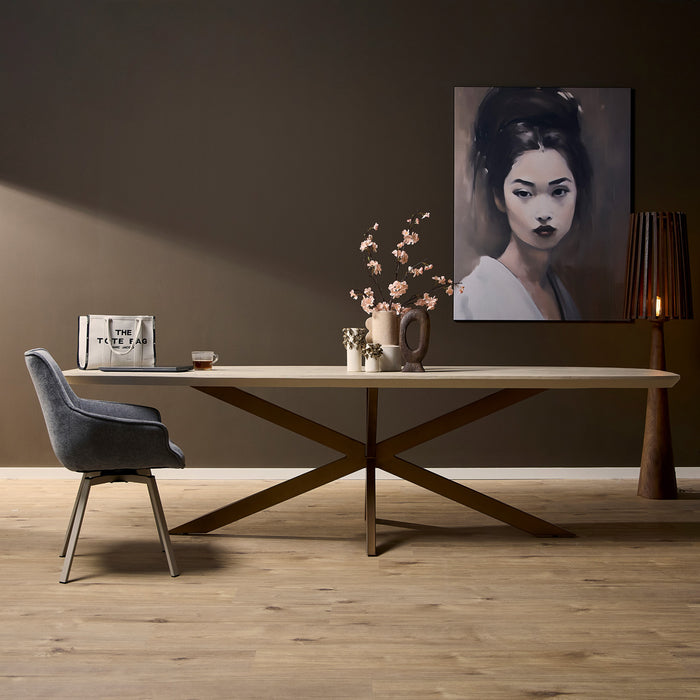 StarFurn - Eettafel Madison Zand 280cm Deens Ovaal