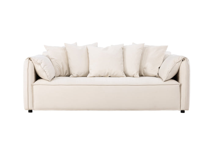 Fjôrd - 3-Zitsbank Wit Stof - 202x100x73cm - Torekov