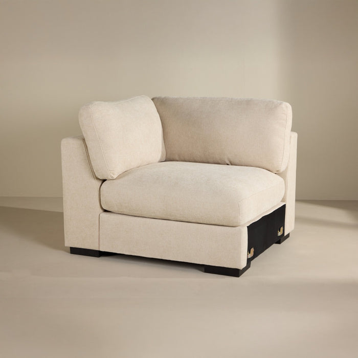 Fjôrd - Hoekbank Links - Beige - 112x102x86cm - Salerno