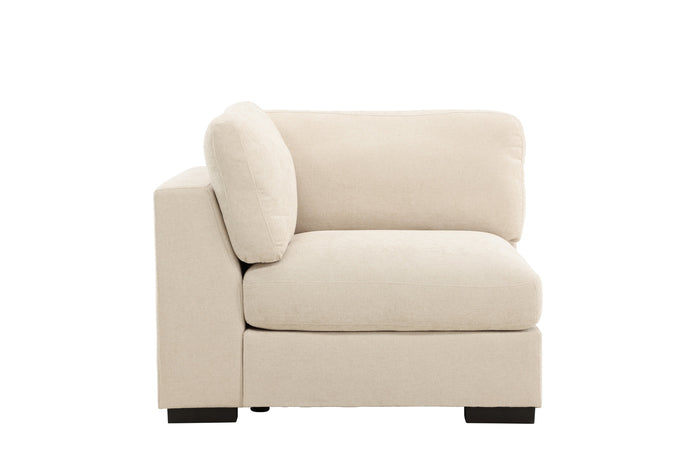 Fjôrd - Hoekbank Links - Beige - 112x102x86cm - Salerno