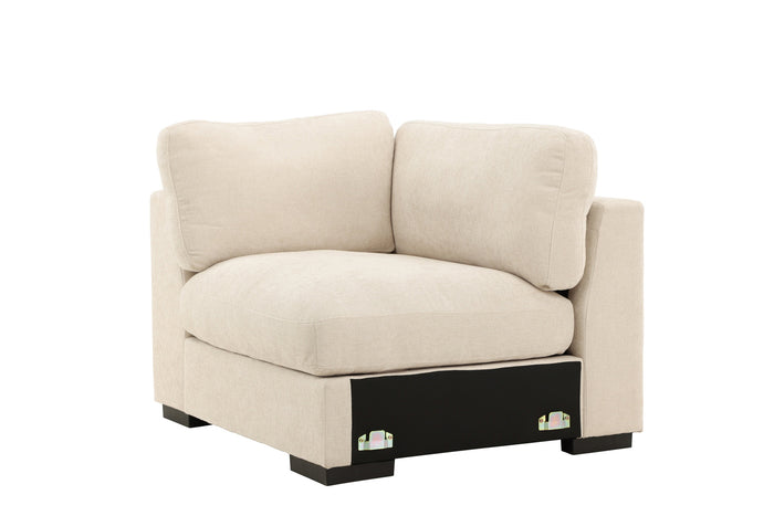 Fjôrd - Hoekbank Links - Beige - 112x102x86cm - Salerno