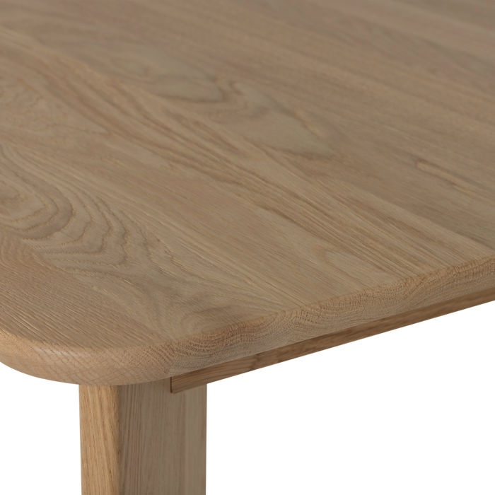 WOOOD Tablo Eettafel Afgerond DL 200 cm - Eikenhout - Transparant