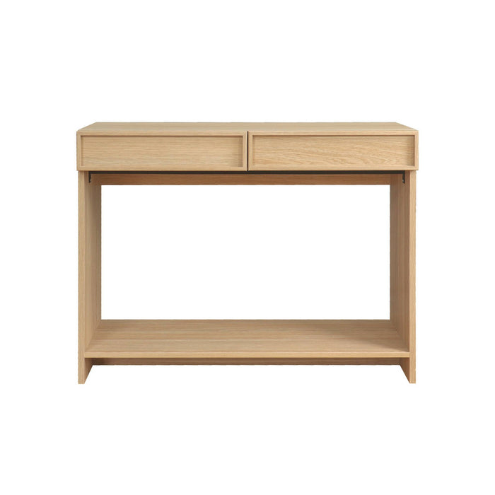 sweeek - Sidetable houteffect 2 lades en plank