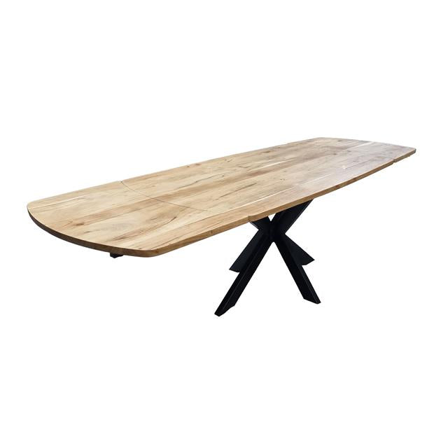 Giga Meubel - Eettafel Naturel Acaciahout - 275x90x77cm - Extend