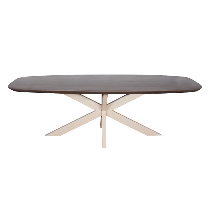 Starfurn Eettafel Madison Walnut | 280 cm | Deens Ovaal | Poot Sand