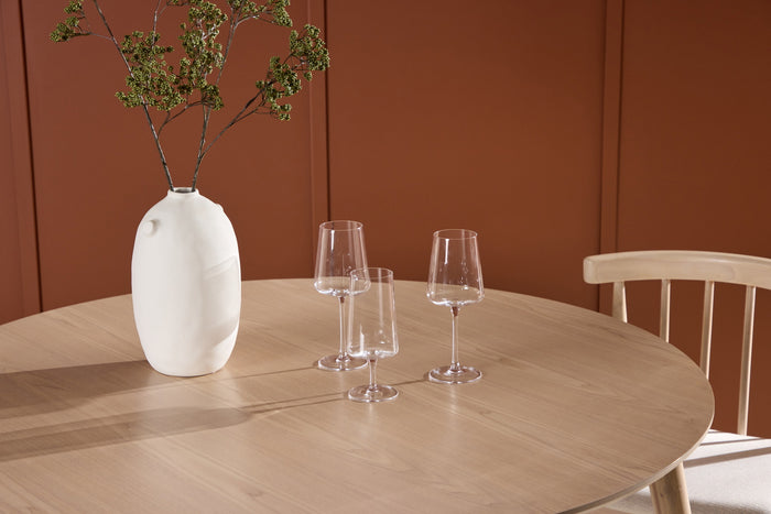 Fjôrd - Eettafel Rond - Naturel MDF - 120x120x75cm - Flora