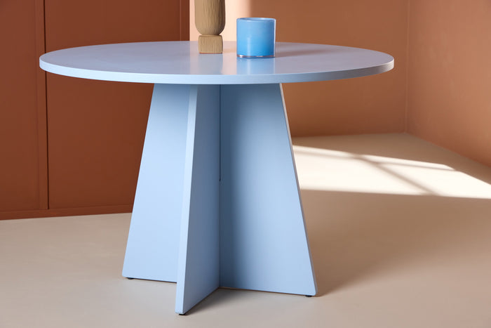 Fjôrd - Eettafel Rond - Blauw MDF - 1105cm - Bootcut