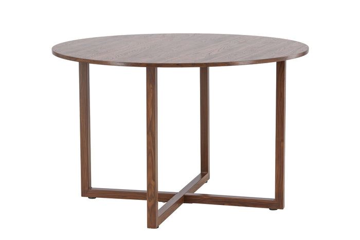 Fjôrd - Eettafel Rond - Walnoot - 120x120x75cm - Durango