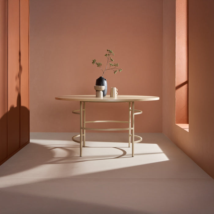 Fjôrd - Eettafel Rond - Naturel|Beige - 140cm - Copenhagen