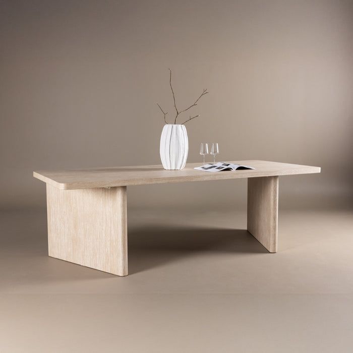 Fjôrd - Eettafel Rechthoek - Beige MDF - 240x100x75cm - Skagen